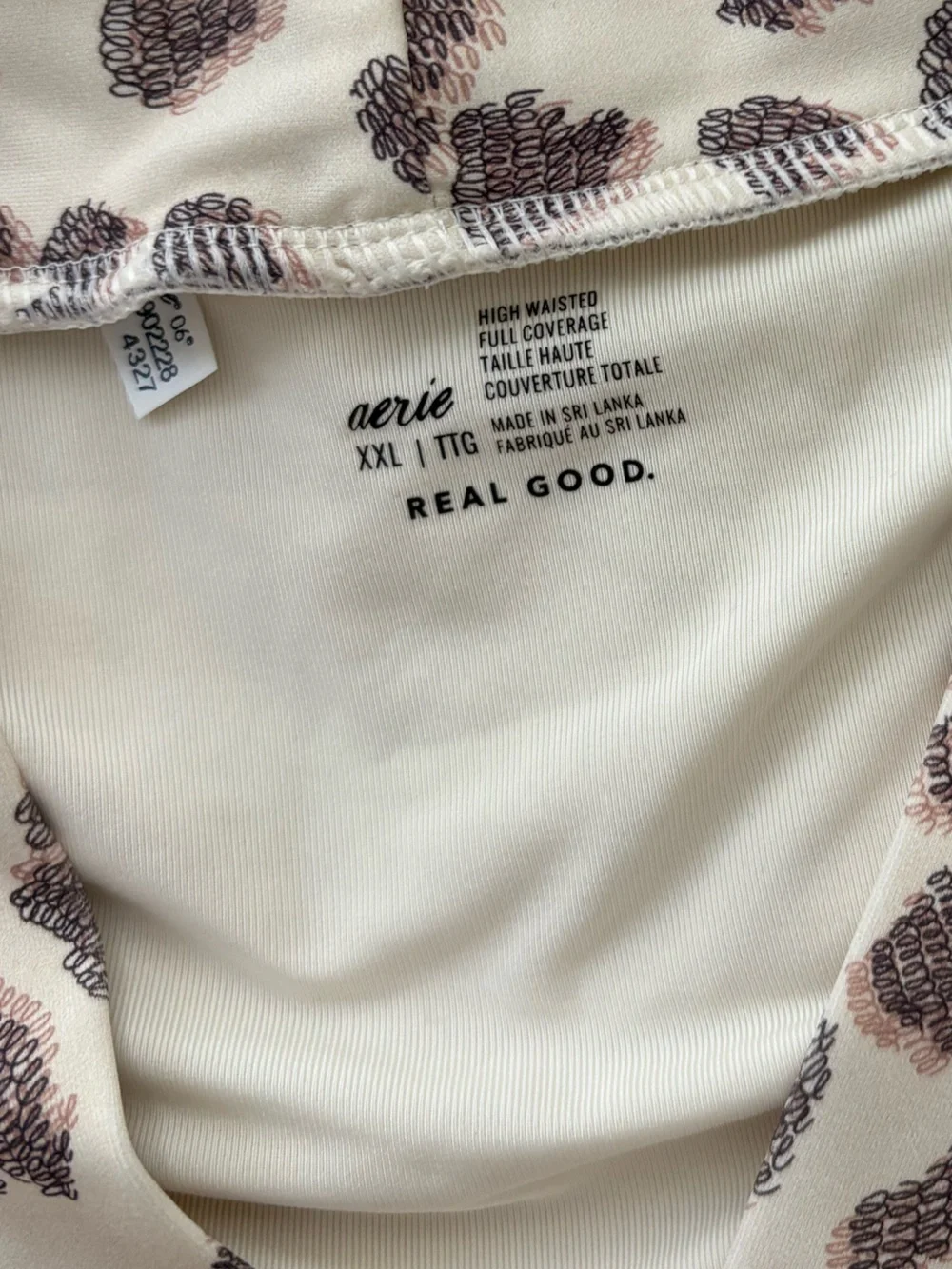 aerie High-Waist Leopard Print xxl NEW without tags full coverage bikini bottom